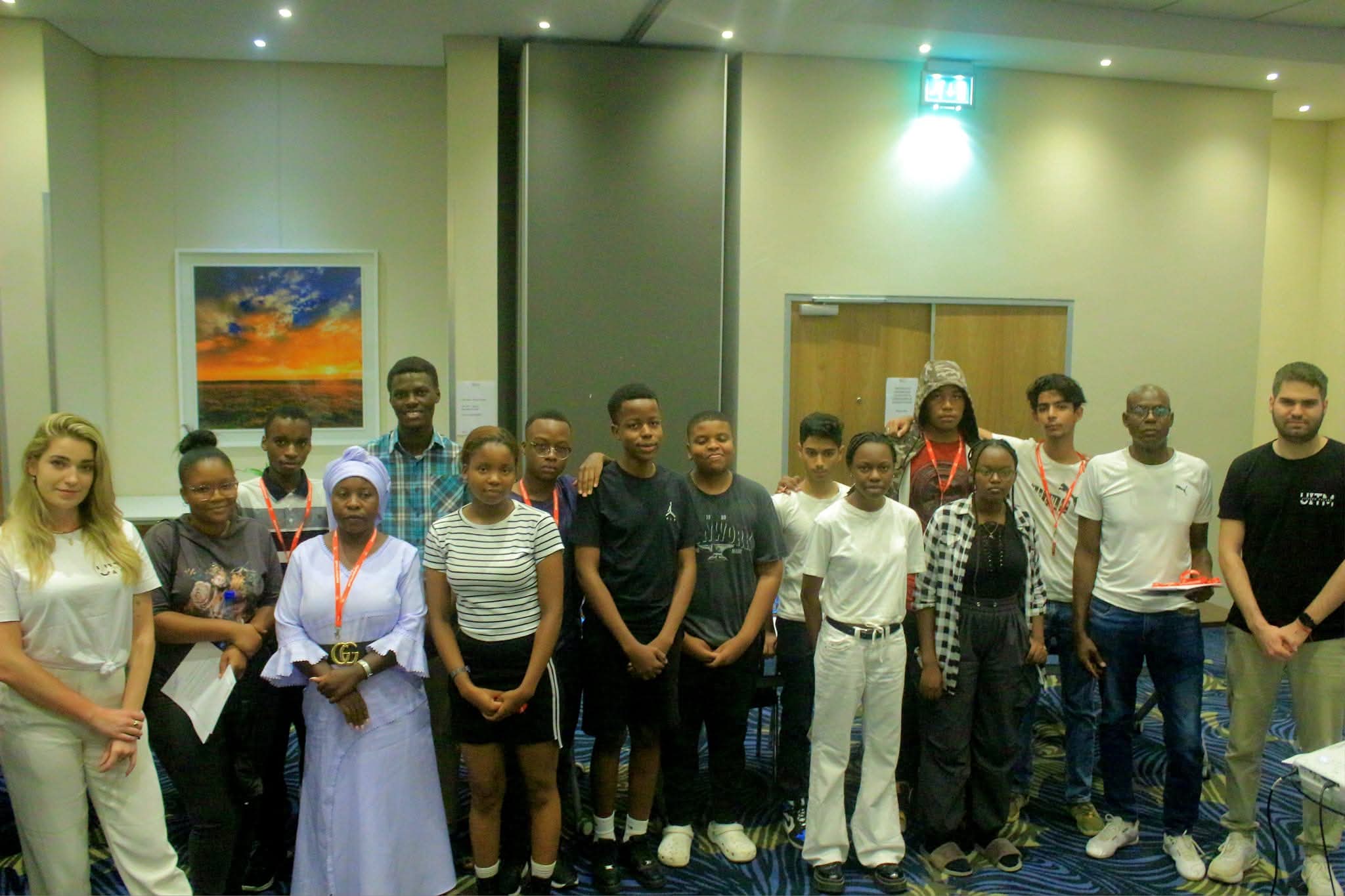 Dentcor students and mentors gathered for a group photo at a study-abroad seminar